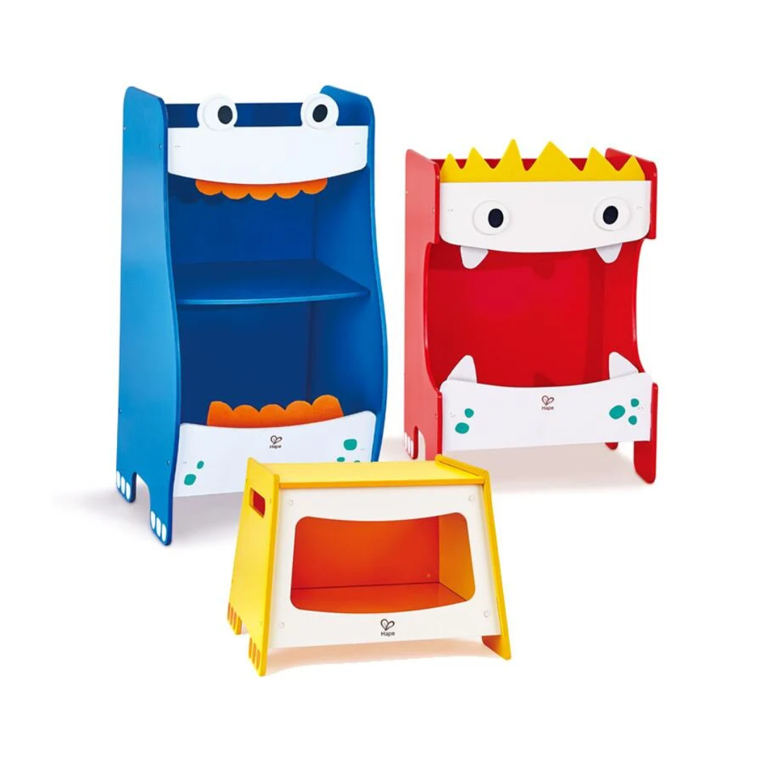 Red Tidy Up Toy box 紅色小怪獸玩具收納櫃組