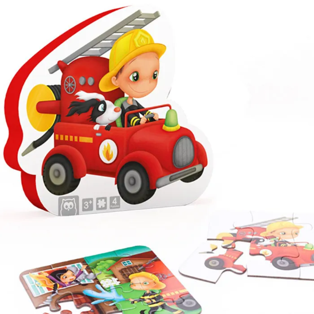 Fireman Jigsaw Puzzle 4 in 1 消防員 4 合 1 拼圖