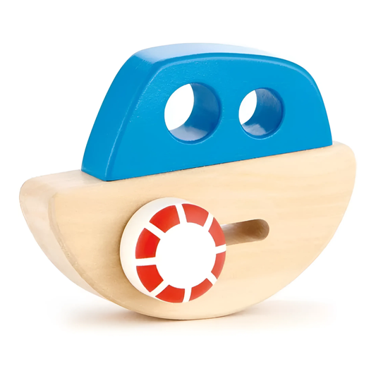 Little Ship 藍色木製小船