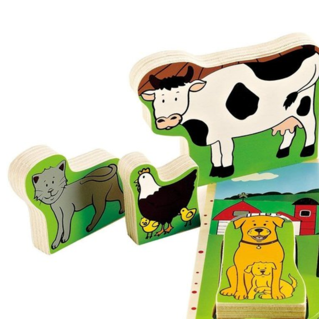 Farm Animals Stand Up Puzzle 農場動物直立拼圖
