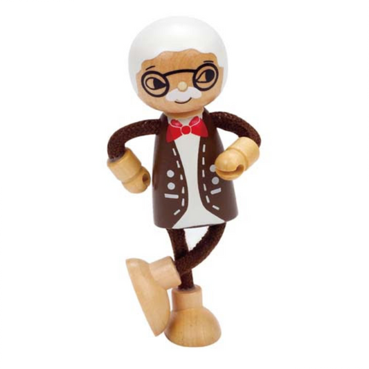 Wooden Doll Younger Daughter 木製爺爺娃娃