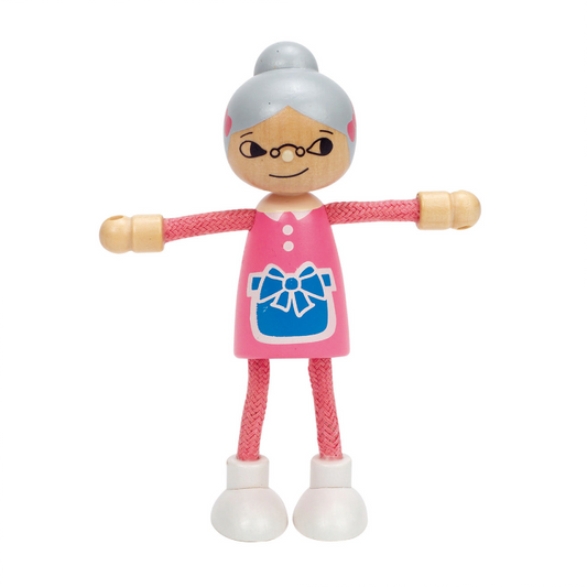 Wooden Doll Grandmother 木製婆婆娃娃