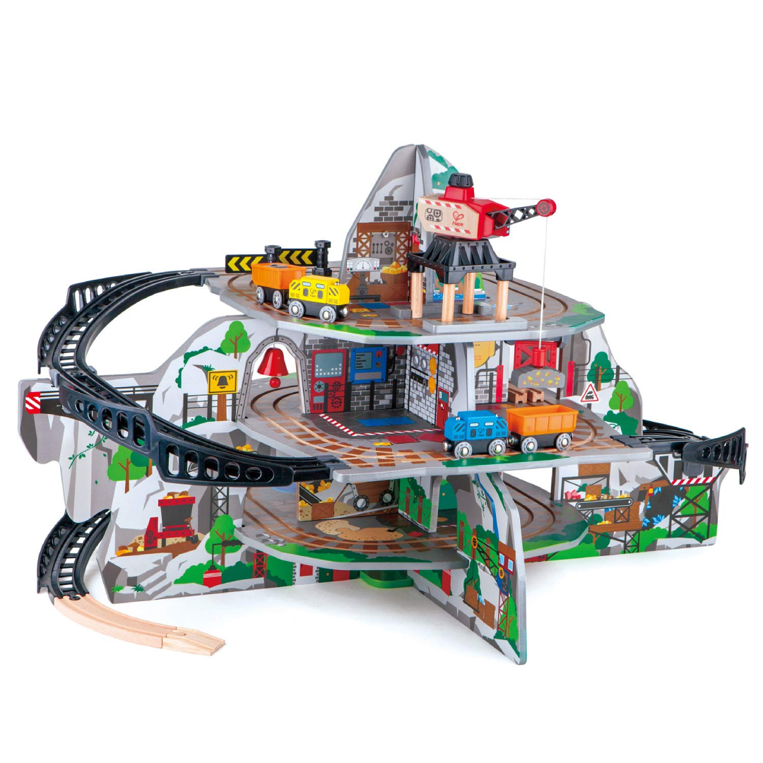 Mega Mountain Mine 木製鐵路玩具組