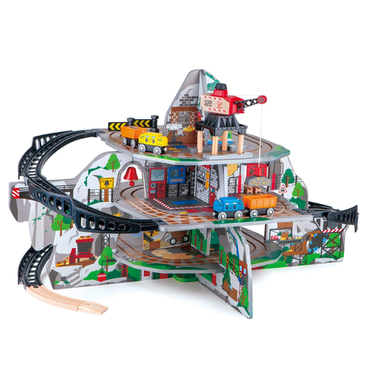 Mega Mountain Mine 木製鐵路玩具組