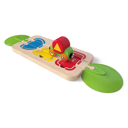 Color & Shape Sorting Track 顏色與形狀分類軌道木製火車
