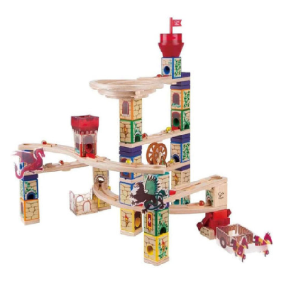 Quadrilla Marble Run Wooden Track Medieval Quest 滾珠軌道木製玩具中世紀探險套裝