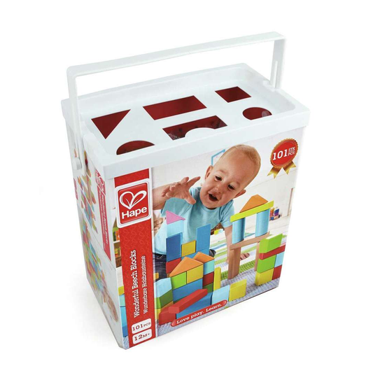 Educational Wooden Beech Blocks Set 益智木質櫸木積木套裝